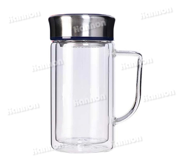 帶手柄辦公玻璃杯（380ml）HN-1501-380